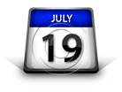 Calendar July 19 PPT PowerPoint Image Picture