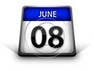 Calendar June 08 PPT PowerPoint Image Picture
