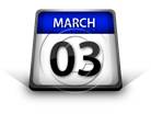 Calendar March 03 PPT PowerPoint Image Picture