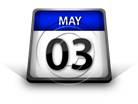 Calendar May 03 PPT PowerPoint Image Picture