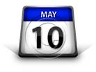 Calendar May 10 PPT PowerPoint Image Picture