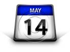 Calendar May 14 PPT PowerPoint Image Picture