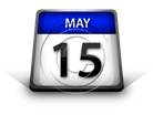 Calendar May 15 PPT PowerPoint Image Picture
