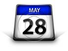 Calendar May 28 PPT PowerPoint Image Picture