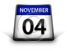 Calendar November 04 PPT PowerPoint Image Picture