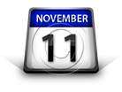 Calendar November 11 PPT PowerPoint Image Picture
