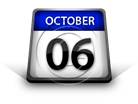 Calendar October 06 PPT PowerPoint Image Picture