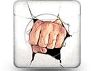 Power Punch Square Color Pencil PPT PowerPoint Image Picture