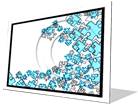Puzzle Scatter F Color Pencil PPT PowerPoint Image Picture