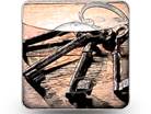 Rusty-Keys Square Color Pencil PPT PowerPoint Image Picture