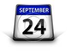 Calendar September 24 PPT PowerPoint Image Picture