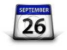 Calendar September 26 PPT PowerPoint Image Picture