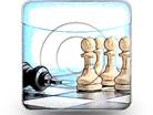Target Chess Team Square Color Pencil PPT PowerPoint Image Picture