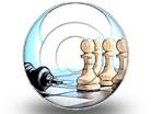 Target Chess Team Circle Color Pencil PPT PowerPoint Image Picture