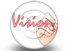 The Vision Circle Color Pen PPT PowerPoint Image Picture