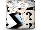 Unanswered Questions Square Color Pencil PPT PowerPoint Image Picture
