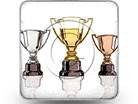 Winning Trophy Square Color Pencil PPT PowerPoint Image Picture