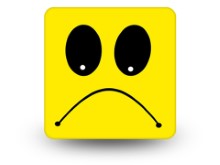 Emoji Frown Face Square