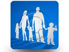 Family CutOut Square PPT PowerPoint Image Picture
