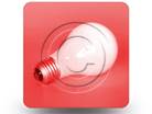 LightBulb Red 01 Square PPT PowerPoint Image Picture