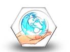 Globe In Hand Color Pencil HEX PPT PowerPoint Image Picture