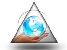 Globe In Hand Tri PPT PowerPoint Image Picture