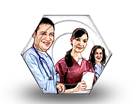Medical Staff Color Pencil HEX PPT PowerPoint Image Picture