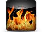 Burning Flames Square PPT PowerPoint Image Picture