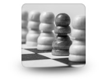 Chess Line Of Pawns Square