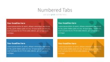 PowerPoint Infographic - 036 Flat Numbered Tabs