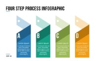 PowerPoint Infographic - 060 - 4 Steps Shapes