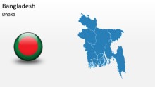 PowerPoint Map - Bangladesh