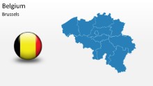 PowerPoint Map - Belgium