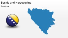 PowerPoint Map - Bosnia and Herzegovina