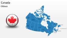 PowerPoint Map - Canada 1