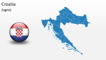 PowerPoint Map - Croatia