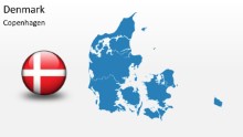 PowerPoint Map - Denmark