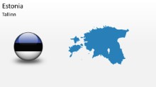 PowerPoint Map - Estonia