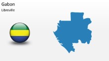 PowerPoint Map - Gabon
