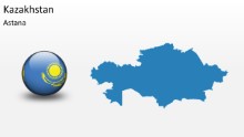 PowerPoint Map - Kazakhstan