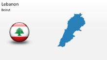 PowerPoint Map - Lebanon
