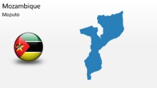 PowerPoint Map - Mozambique
