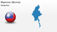 PowerPoint Map - Myanmar