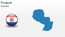 PowerPoint Map - Paraguay