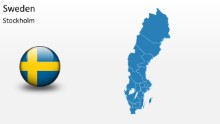 PowerPoint Map - Sweden