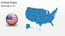 PowerPoint Map - United States 1