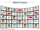 Logo Wall Screens PPT PowerPoint presentation slide layout