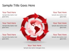 Download arrowcycle a 7red globe PowerPoint Slide and other software plugins for Microsoft PowerPoint