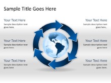 Download arrowcycle c 6blue globe PowerPoint Slide and other software plugins for Microsoft PowerPoint