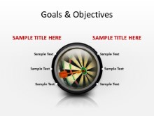 Bullseye Goals Objectives PPT PowerPoint presentation slide layout